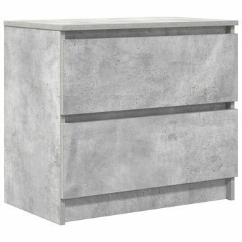 Mueble De Tv Madera De Ingeniería Gris Hormigón 60x35x54 Cm Vidaxl