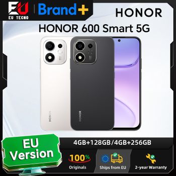 HONOR 600 Smart 5G, Versión EU, Teléfono Inteligente 5G, Pantalla LCD Eye Comfort de 6.87 Pulgadas, Batería de 7700mAh, IP64, Doble SIM