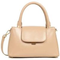 lancaster bolso de mano bolso de mano suave evenly s beige oscuro para mujer