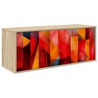 mueble de tv montado en la pared heesch 102 x 33 x 40 cm vidaxl