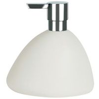 dispensador de jabon spirella etna de gres en color blanco 8 x 135 x 145 cm