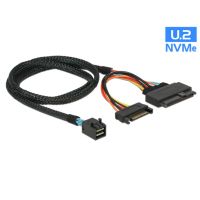 cable adaptador delock sff-8643 a u2 sff-8639sata 075 m negro