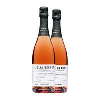 julia bernet espumoso rosado brut nature 75 cl 12 vol pack de 2 unidades