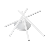 tullia plafon led moderno 40w 2200lm luz calida 3000k diseno estrella aluminio blanco satinado ip20 led integrado