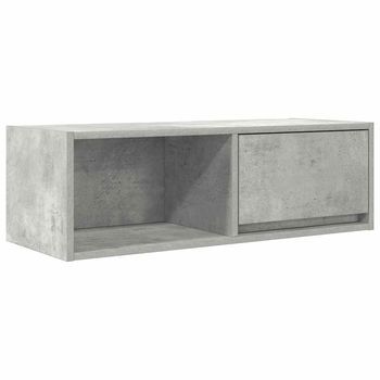 Mueble De Tv De Madera De Ingeniería Gris Hormigón 80x31x25,5cm