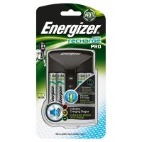 energizer recharge pro cargador  pack 4 pilas aa 2000mah