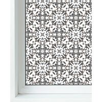 panorama vinilo ventanas gris 120x300cm azulejo hidraulico tipo oriental