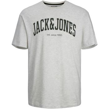Jack & Jones Camiseta 12236514 JJEJOSH TEE SS CREW NECK NOOS WHITE MELANGE para hombre