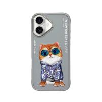funda para movil nimmy little hipster man 3d bordada gris para iphone 17