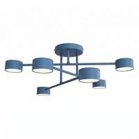 plafon de techo tanfa azul 6 luces