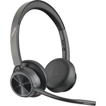 Poly Voyager 4320 Auriculares Inalámbricos USB-A Certificado Microsoft Teams +Dongle Bluetooth BT700