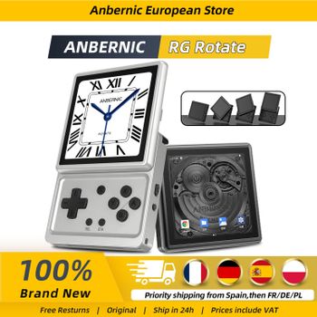 Consola de juegos portátil Anbernic RG Rotate Android, 3,5 pulgadas, IPS, 720 × 720, T618, emulador de juegos Retro, WiFi, 3GB + 32GB, reproductor portátil
