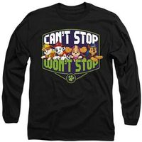 dessins animes camiseta manga larga cant stop wont stop para mujer