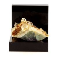fluoritis blanca verde y violeta  cuarzo de francia langanac haute -loire - pierre y mineral rare collection  1229 ct - certificado de