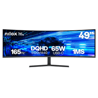 nilox 49 lcd va dual qhd hdmi altavoces