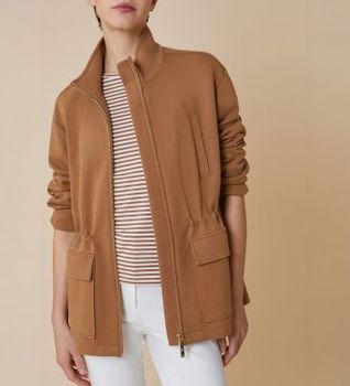 PennyBlack para mujer. 2511901016200 Chaqueta Zarina marrón (S/M), Casual, Algodón