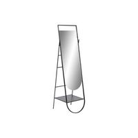 espejo vestidor metal espejo 444x40x162 negro