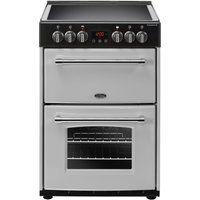 belling farmhouse 60e electric ceramic cooker - silver  black silver