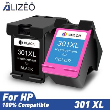 Alizeo remanufacturado para cartucho de tinta HP 301 301XL Compatible con HP301 Deskjet 2050 1000 1050 2510 3000 3054 Envy 4500 4502