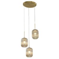 lampara de techo metal y vidrio  40 cm