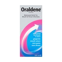 oraldene medicated relief mouthwash for mouth  throat infections