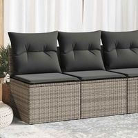 set sofas jardin y cojines 2 uds  juego de muebles de jardin ratan sintetico acacia gris cfw83784