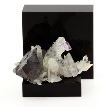 Wolframite Quartz Fluorite - Piedra Natural De China, Yaogangxian, Provincia De Hunan - Colección Mineral Rara | 296.8 Cts - Certificado De