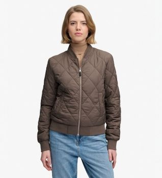 Superdry para mujer. W5012190A Cazadora bomber Liner caqui (M), Marrón, Casual, Verde, Nylon reciclado