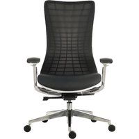 quantum mesh executive chair - white  black white