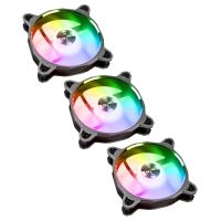 lian-li bora digital pack 3 ventiladores 120mm argb gris espacial