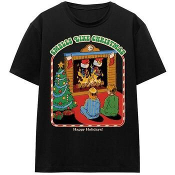 Steven Rhodes Camiseta Smells Like Christmas para mujer