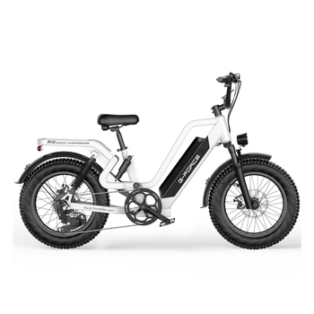 Bicicleta Eléctrica G-force Rs St Premium, Batería Extraíble De 48 V Y 25 Ah, Blanca