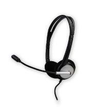 Auriculares con cable MCL CSQ-M/USB- A Negro, Plata