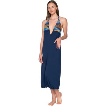 Luna Splendida Vestidos Vestido largo de verano con espalda descubierta Liberty para mujer