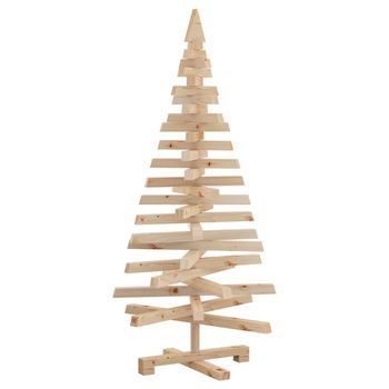 Árboles De Navidad Natural 120 Cm Madera Maciza De Pino Vidaxl
