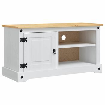 Mueble De Tv Corona 100 X 40 X 52 Cm Madera De Pino Macizo Vidaxl