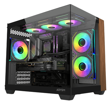 Caja ABYSM Caja M-ATX Danube Sava Nature 285C Black RGB Negro