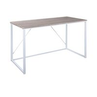 wellhome mesa plegable elmo blanca en madera de haya