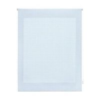 estor vichy enrollable translucido - estor enrollable tamano 140x180 - estor translucido color cuadros celeste  blindecor
