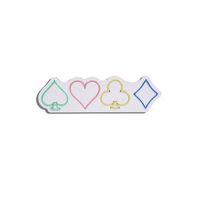 iluminacion led decorativa de plastico gambler multicolor 17x57x2 cm