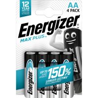 energizer max plus pilas alcalinas aa lr6 4 unidades