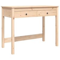 mesa de escritorio   escritorio de despacho  escritorio con cajones madera maciza de pino 100x50x78 cm