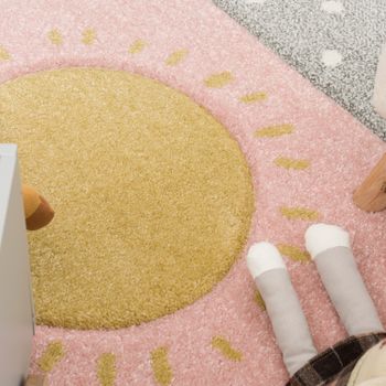 Alfombra infantil Kosmos multicolor 120 cm redondo