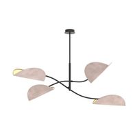 lampara de techo norgi gris 4 luces