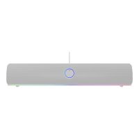 altavoces genesis barra de sonido 20 inalambricosalambricos 10w rgb blanco