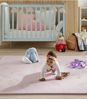 alfombra puzzle infantil proteccion - 5 colores lisos a elegir
