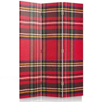 Biombo Tartan - Separador De Ambientes  Cm. 110x150 (3 Paneles)