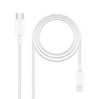cable lightning nanocable 10100600 50cm usb-c blanco rohs compatible apple