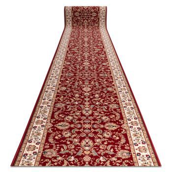 Corredor De Lana Nain Ornamento, Flores 144 51066 Burdeos / Beige 80cm 80x1000 Cm