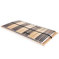 somier de laminas sin colchon con 42 listones 7 zonas 100x200cm vidaxl